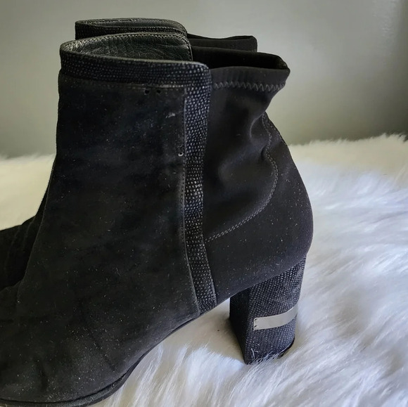 Stuart Weitzman Black Suede Booties - Picture 3 of 9